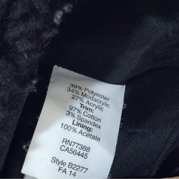 MADEWELL faux fur xs black vest Sherpa - Picture 7 of 10